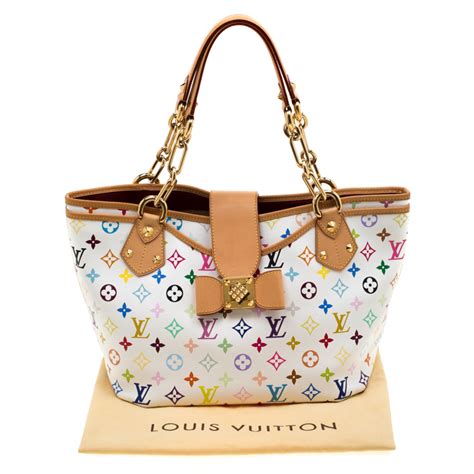 white multicolor louis vuitton bag|louis vuitton multi color bag.